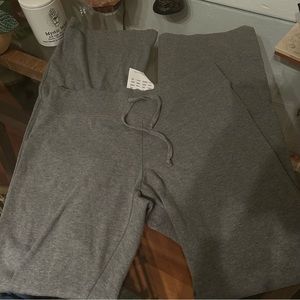 Brandy Melville Grey Flare Sweatpants